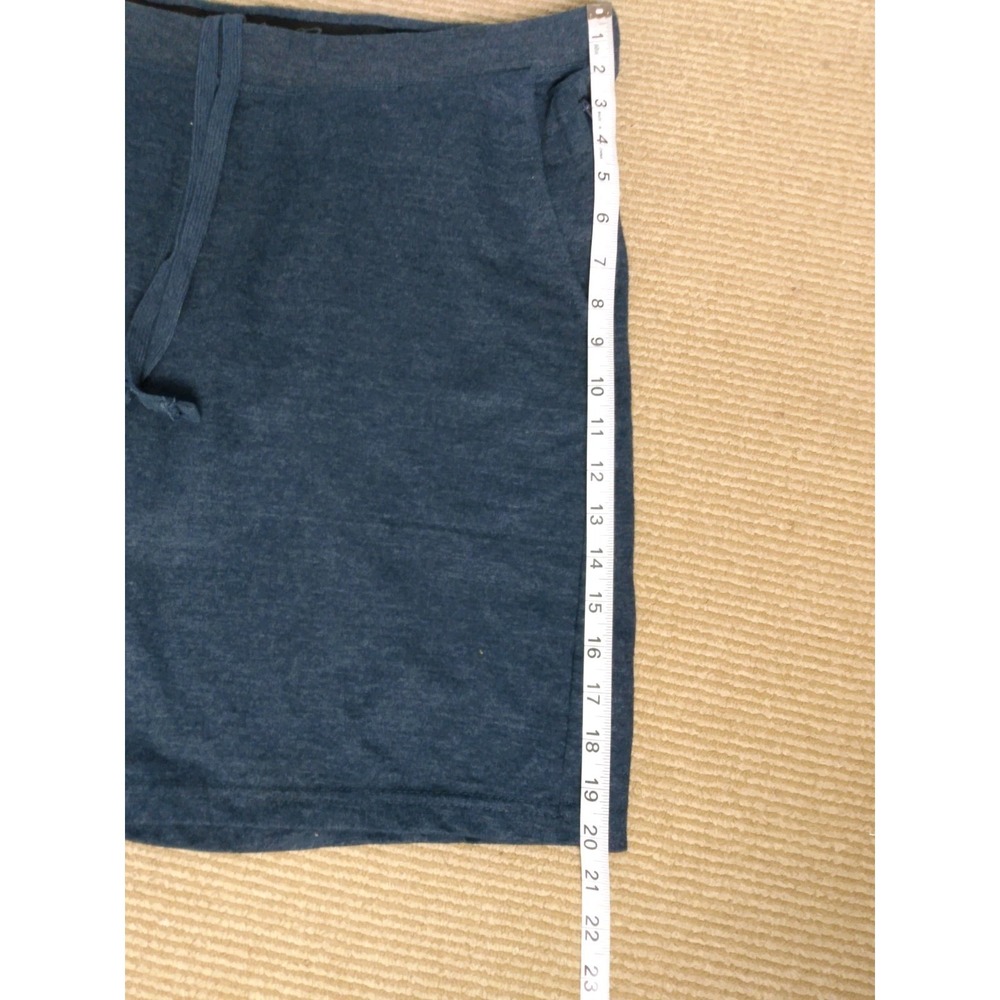 Eddie Bauer Sweat Shorts Men Size XXL Black Elastic Waist Drawstring Zip Pocket - Picture 5 of 9